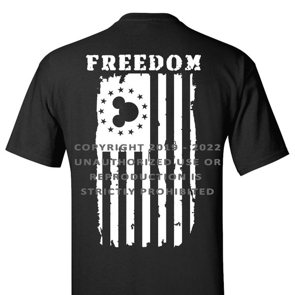 Mouse Ears America Freedom Flag T-Shirt - Family Vacation Shirt - Picture 1 of 14